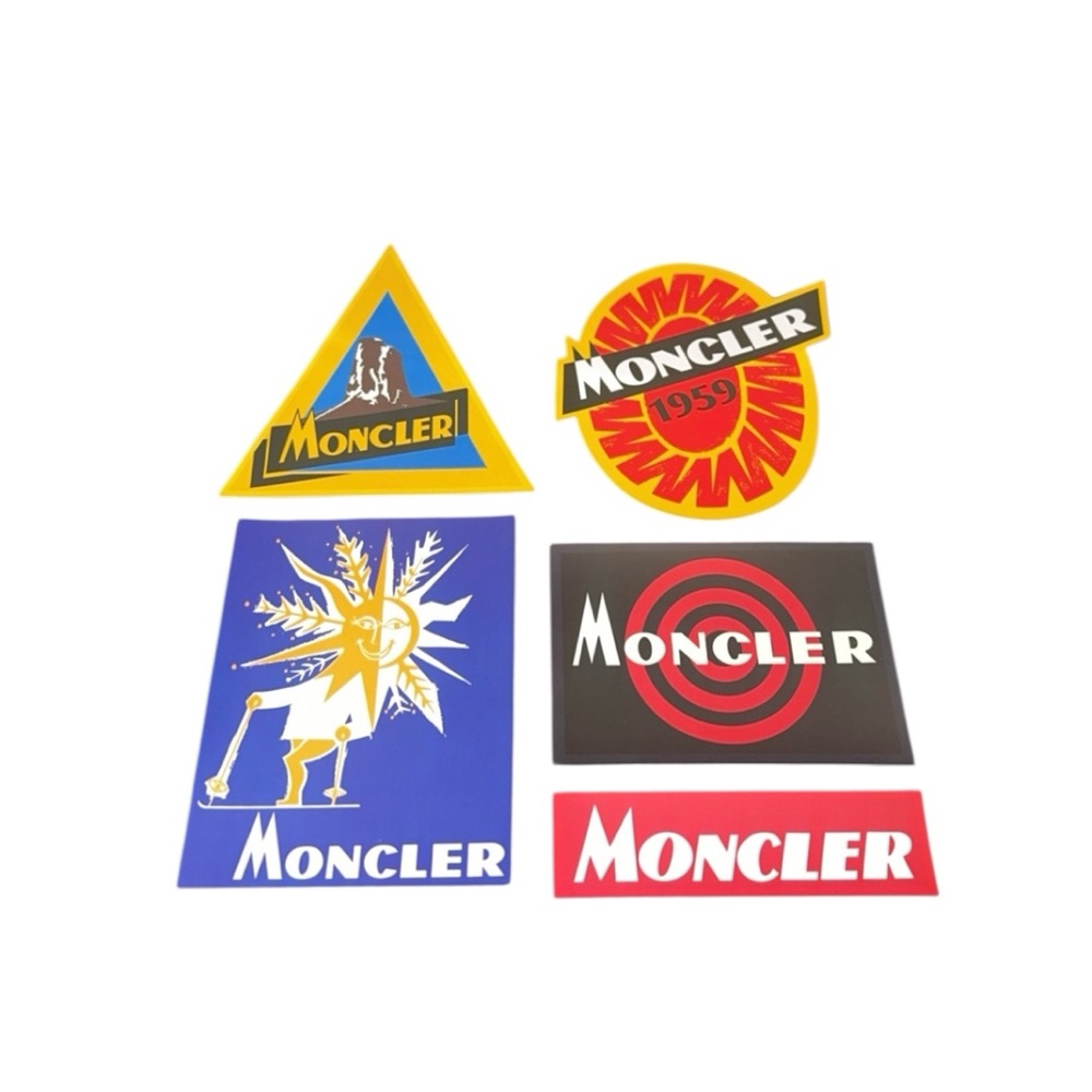 NEW Moncler Authentic Set of 5 Stickers‎